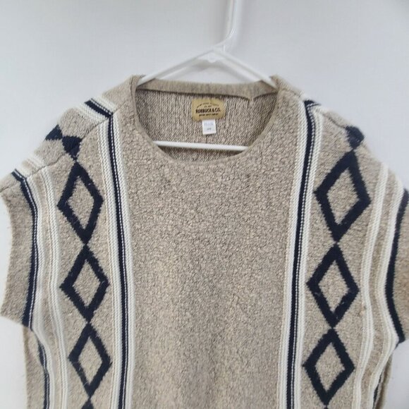 Roebuck & Co. Women's Sweater Vest Short Sleeve Round Neck Pullover  Size L - Picture 3 of 6